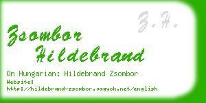 zsombor hildebrand business card